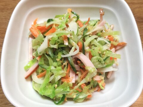 お酢とマヨネーズの野菜サラダ